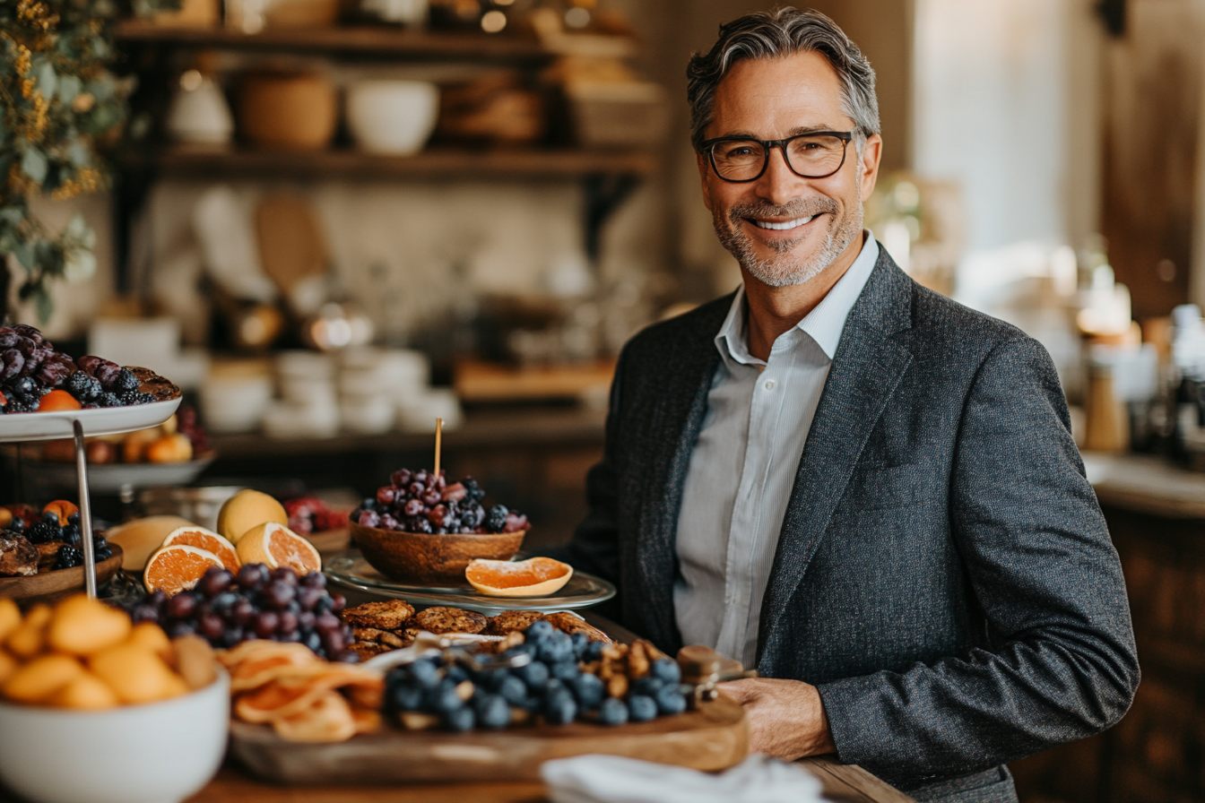 Команда jelbradoth консультує клієнта старшого віку